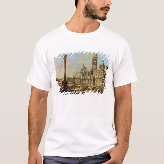 サンタマリアMaggiore、ローマ1739年 Tシャツ (正面)