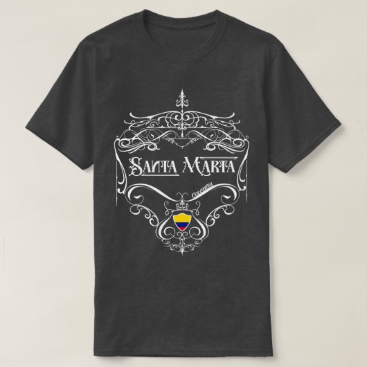 サンタマルタヴィンテージデザイン1 Tシャツ (デザイン正面)