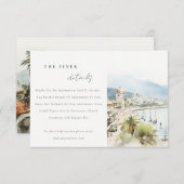 サンタマルタ コロンビア 風景 ウェディング 詳細 エンクロージャーカード (正面/裏面)