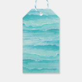 サンタマーメイドトロピカルビーチパームズクリスマス ギフトタグ (裏面)