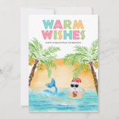 サンタマーメイドビーチクリスマス シーズンカード (正面)