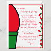 サンタミセスクロース手紙紙シート (正面/裏面)