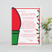 サンタミセスクロース手紙紙シート (スタンド正面)