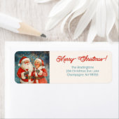 サンタミセス・クロース・メリー・クリスマス ラベル (インサイチュ)