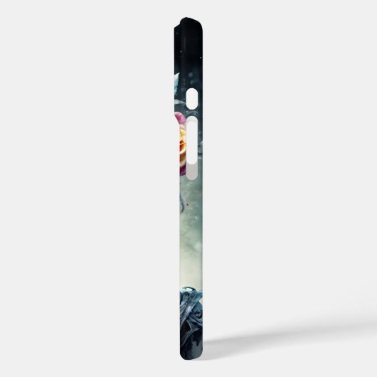 サンタミュエルテスカルとカラフル花カバー Case-Mate iPhoneケース (裏面 / 左)