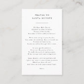 サンタミュエルテ後見・保護祈りの言葉カード 名刺 (裏面)