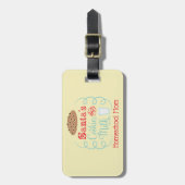 サンタミルクとクッキーホームスクールママ ラゲッジタグ (正面縦)