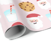 サンタミルク・クッキー包装紙 ラッピングペーパー (ロールコーナー)