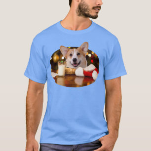 サンタミルクNクッキードッグペンブロークウェルシュコーギー1219 Tシャツ