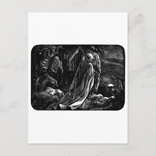 サンタムエルテ(メキシコの死神) シーズンポストカード (正面)