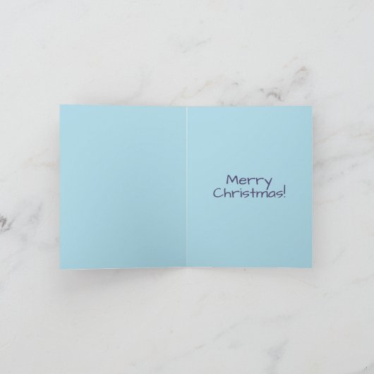 サンタメおもしろいッセージクリスマス カード (内部)