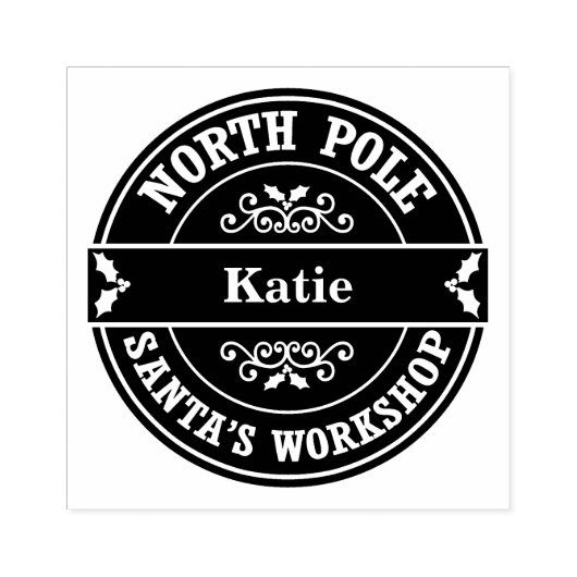 サンタメイルクリスマスギフトスタンプ ラバースタンプ (インプリント)