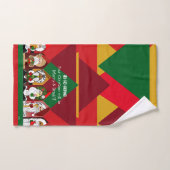 サンタメリーと明るいクリスマスの漫画 ハンドタオル (ハンドタオル)