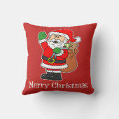 サンタメリークリスマスかわいい漫画 クッション (裏面)