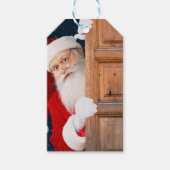 サンタメリークリスマスの名前 ギフトタグ (正面)