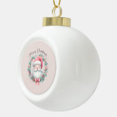 サンタメリークリスマスオーナメント セラミックボールオーナメント (右)