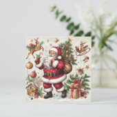サンタメリークリスマスグリーティングカード シーズンカード (スタンド正面)