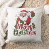 サンタメリークリスマスデイデザイン-フェスティバルホリデー クッション (ブランケット)