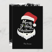 サンタメリークリスマスパーティの招待状 招待状 (正面/裏面)