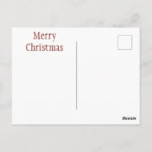 サンタメリークリスマスポストカード ポストカード (裏面)