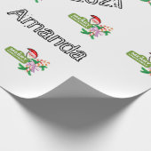 サンタメリークリスマス2021ラッピング紙 ラッピングペーパー (角)