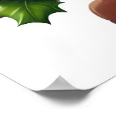 サンタメリークリスマス – フェスティバル休日 ポスター (角)