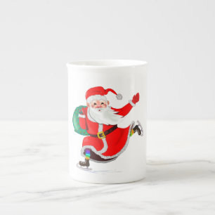 サンタメリークリスマス ボーンチャイナマグカップ
