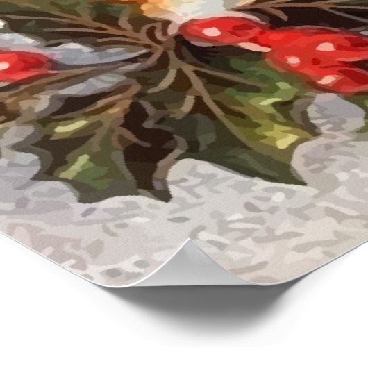 サンタメリークリスマス ポスター (角)