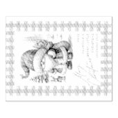 サンタメリークリスマス ラバースタンプ (インプリント)