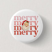 サンタメリース 缶バッジ (正面)