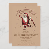 サンタメリーホHOホリデーパーティー 招待状 (正面/裏面)