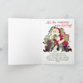 サンタメリー&ファミリーペットクリスマスキュートな犬猫 シーズンカード (内部)