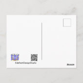 サンタメルカットメリークリスマスきらめく葉書 ポストカード (裏面)