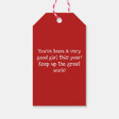 サンタメール特別配達クリスマスプレゼントラベル ギフトタグ (裏面)