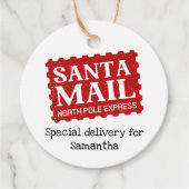 サンタメール特別配達クリスマスプレゼントラベル フェイバータグ (正面)