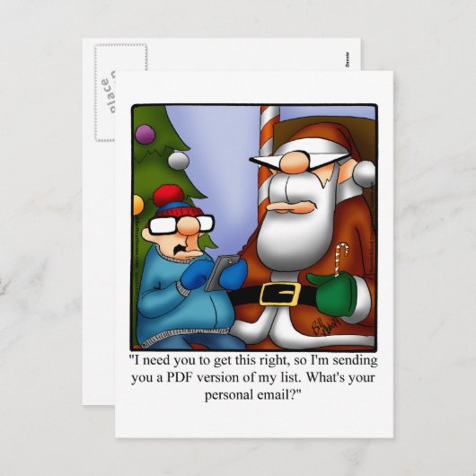 サンタモおもしろいアハガキ用PDFリスト シーズンポストカード (正面/裏面)