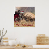 サンタモキスをするースのポスター ポスター (キッチン)