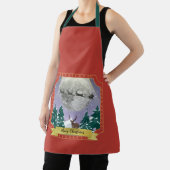 サンタモダントインデナーとヴィンテージクリスマスナイト エプロン (インサイチュ)