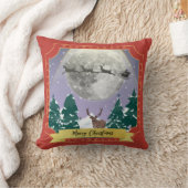 サンタモダントインデナーとヴィンテージクリスマスナイト クッション (ブランケット)