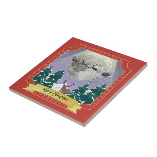 サンタモダントインデナーとヴィンテージクリスマスナイト タイル (側面)