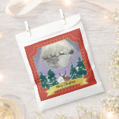 サンタモダントインデナーとヴィンテージクリスマスナイト フェイバーバッグ (クリップ留めされた状態)