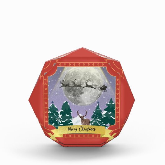 サンタモダントインデナーとヴィンテージクリスマスナイト フォトブロック (正面)