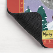 サンタモダントインデナーとヴィンテージクリスマスナイト マウスパッド (コーナー)