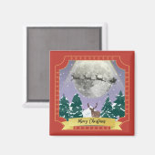 サンタモダントインデナーとヴィンテージクリスマスナイト マグネット (正面/裏面)