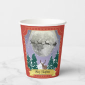 サンタモダントインデナーとヴィンテージクリスマスナイト 紙コップ (裏面)