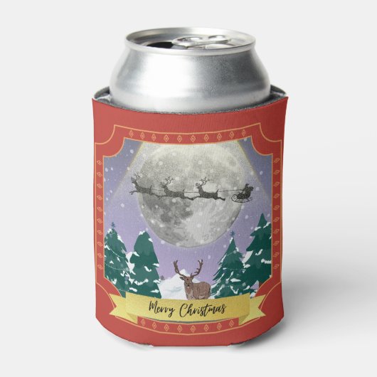 サンタモダントインデナーとヴィンテージクリスマスナイト 缶クーラー (缶正面)