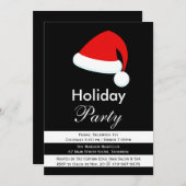 サンタモダンホリ企業のディパーティー招待状 招待状 (正面/裏面)