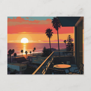 サンタモニカの夕日 #1 ポストカード