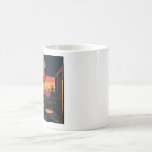 サンタモニカの日の#1 コーヒーマグカップ (中央)