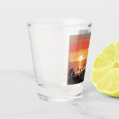 サンタモニカの日の#1 ショットグラス (左)